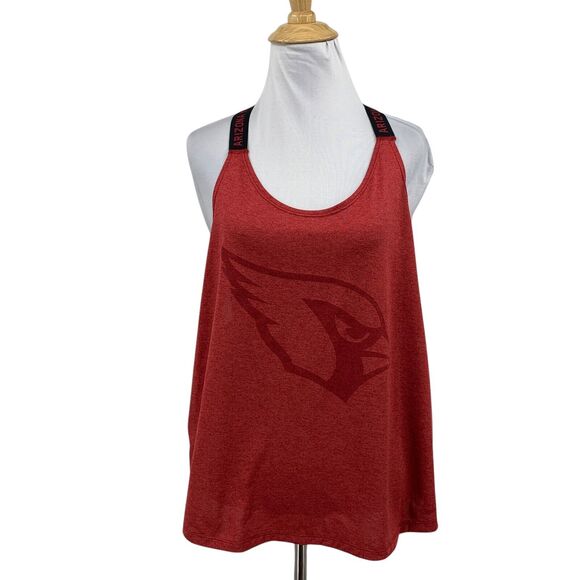 Nike Tank Top Womens L Large Ruby Dri Fit Y Racerback Arizona Cardinals NFL - Picture 1 of 11